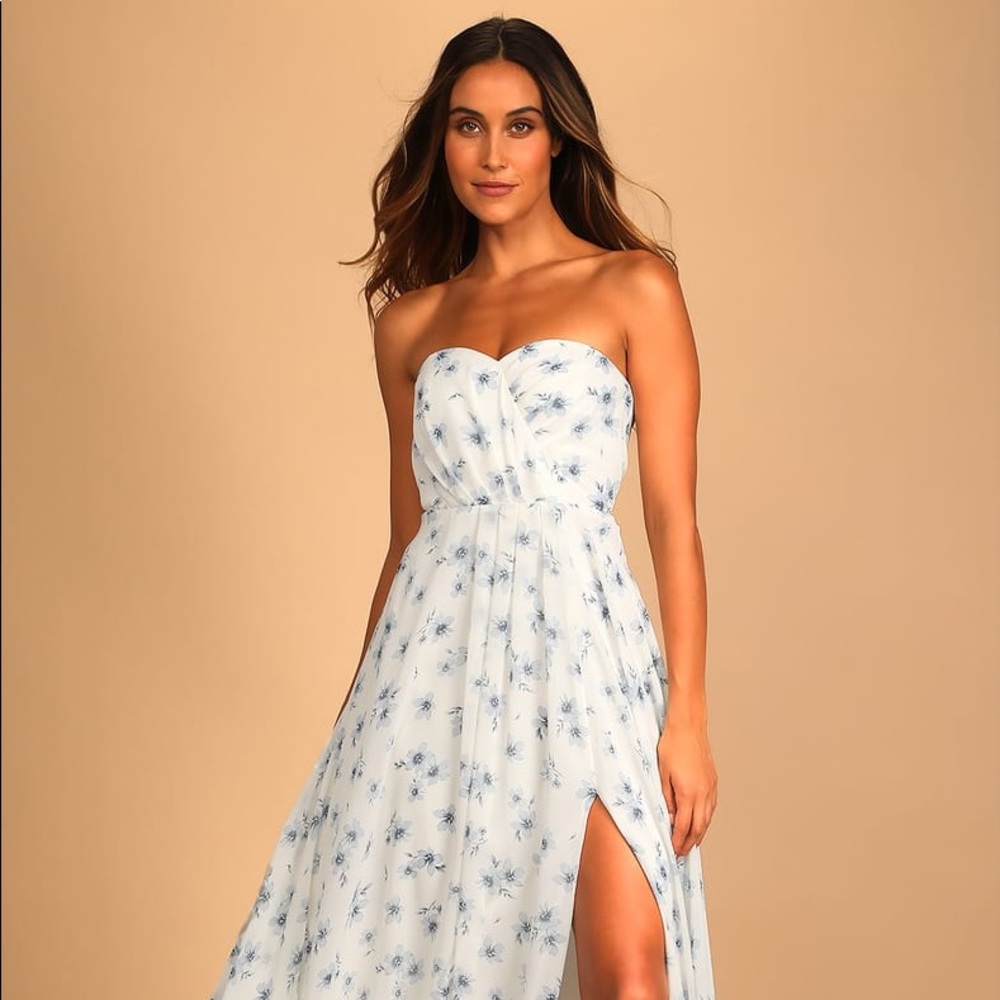 Lulu’s Strapless Maxi Dress